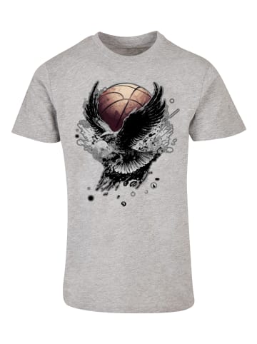 F4NT4STIC T-Shirt Basketball Adler in grau meliert