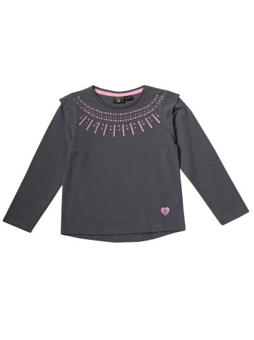 KOROSHI LANGÄRMELIGES MÄDCHEN T-SHIRT in grau