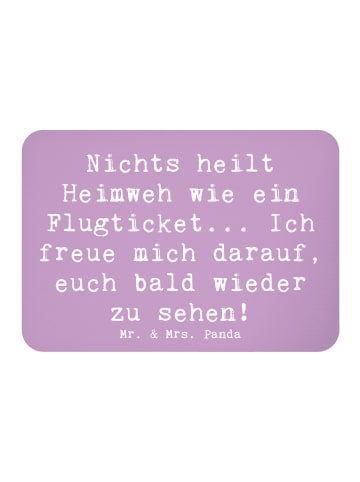 Mr. & Mrs. Panda Magnet Spruch Heimweh Ticket mit Spruch in Lavendeltraum