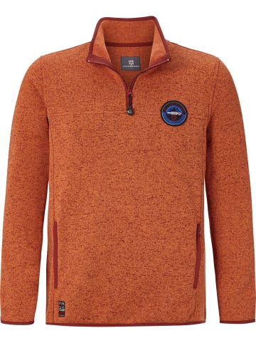 Jan Vanderstorm Fleece-Sweatshirt DAUBE in orange melange