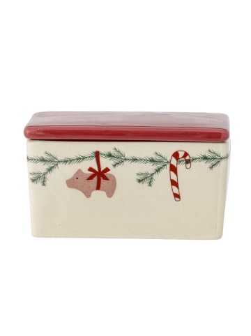 Bloomingville Butterdose Yule aus Weihnachten in rot