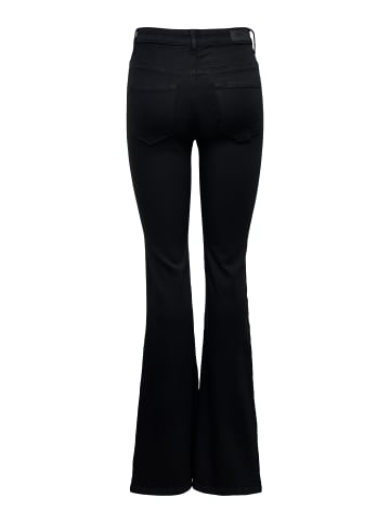 ONLY Schlaghosen-Jeans in Black Denim