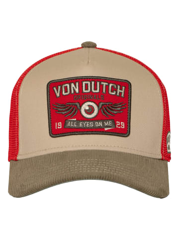 Von Dutch Cap Semi Curved in Rot