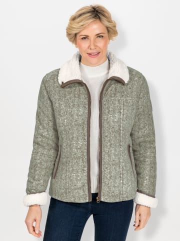 WITT WEIDEN Fleecejacke in khaki-meliert