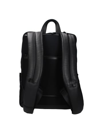 Piquadro Schwarz Leder Rucksack