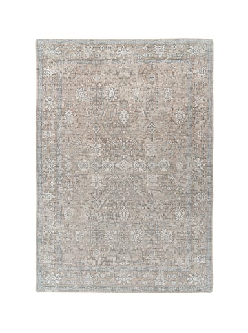 Kayoom Wohnzimmer Teppich – Kurzflorteppich Perry 125 in khaki - beige - rechteckig