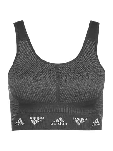 adidas Performance Sport-BH Aeroknit Designed 4 Training in grau / weiß