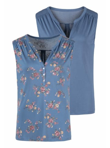 LASCANA Shirttop in blau