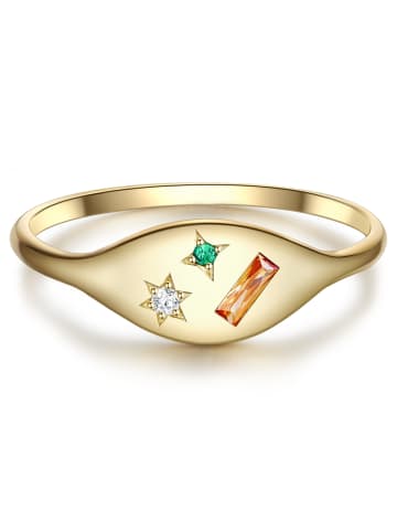 Glanzstücke München Ring Sterling Silber Zirkonia in gelbgold