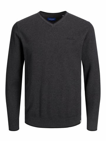 Jack & Jones V-Pullover für Herren in dunkel-grau