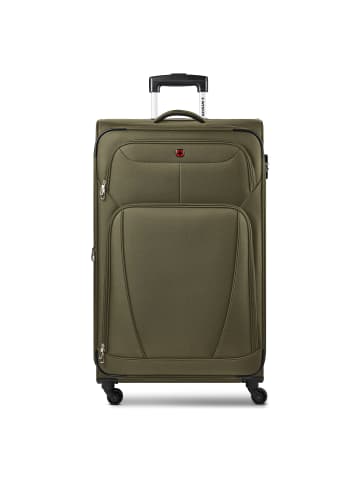 Wenger Beaumont 4-Rollen Trolley XL 87 cm Sondergrösse mit Dehnfalte olive