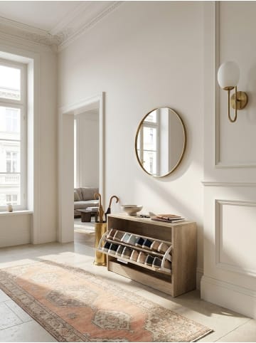 KADIMA DESIGN Schuhkipper SPLIT Modern 80 x 47 x 24 cm Holz Schuhregal 1 in Sonoma