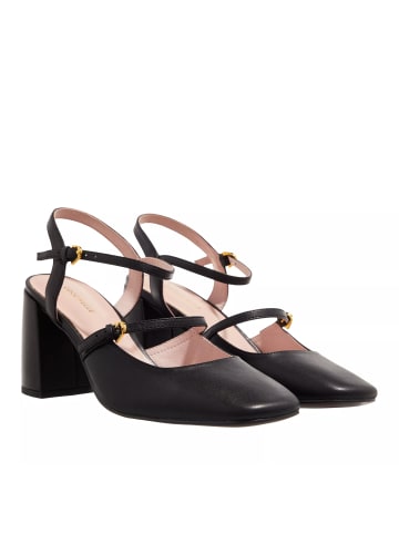 COCCINELLE Sandal Single Sole Smooth Leather Noir in black