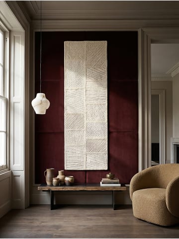 KADIMA DESIGN Kurzflor-Teppich Handgetuftet CARVE Geometrisch 67% Wolle Pflegeleicht in Natur