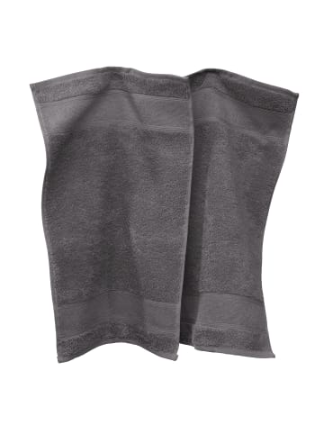 Erwin Müller Frottier Gästetuch 2er-Pack Karlsruhe in anthrazit