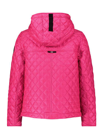 AMBER & JUNE Steppjacke mit Kapuze in Fandango Pink