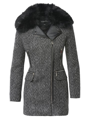 KOROSHI Mantel in schwarz