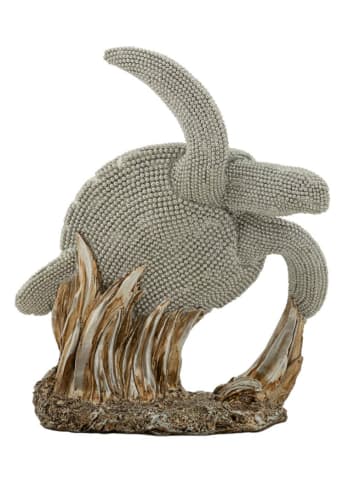 Mauro Ferretti Schildkröte aus silbernem Kunstharz, 19 x 10,5 x 22 cm