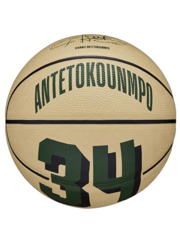 Wilson Wilson NBA Player Icon Giannis Antetokounmpo Mini Ball in Beige