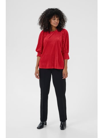 Kaffe Langarm-Bluse KAcaca Loose fit in Haute Red