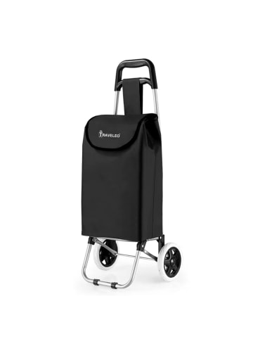 Cheffinger 30L Einkauf Trolley Einkaufswagen Shopping Trolley Tasche in Schwarz