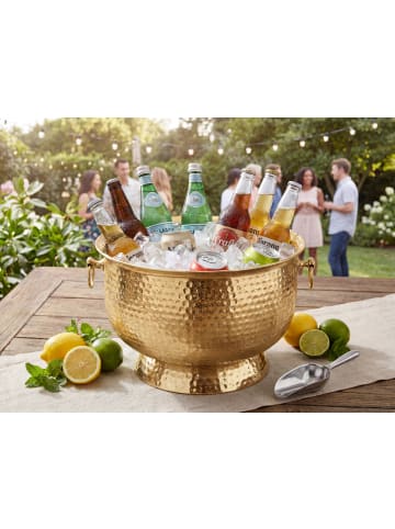 FineBuy Tischdekoration in Gold / Aluminium / 41x41x41