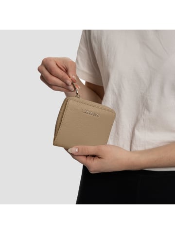 Lazarotti Bologna Leather Medium Zip-Around Geldbörse Leder 10 cm in sand