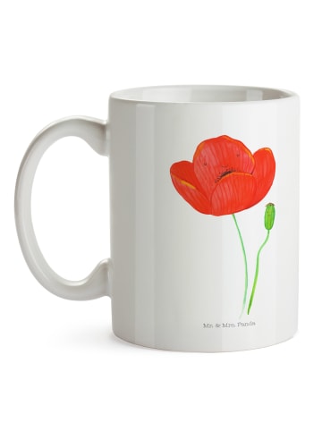 Mr. & Mrs. Panda Pott Blume Mohnblume ohne Spruch in Weiß