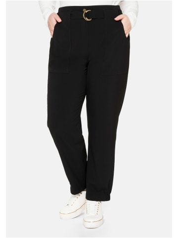 sheego Joggpants in schwarz