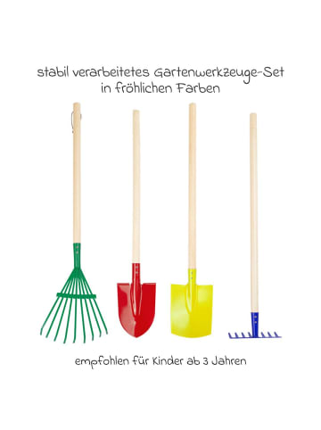 small foot 4-tlg. Gartenwerkzeug-Set mit Spaten, in multicolored