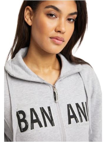 Bruno Banani Sweatjacke MADISON in Hellgrau / Melange