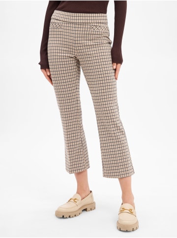 comma Stoffhose in beige braun