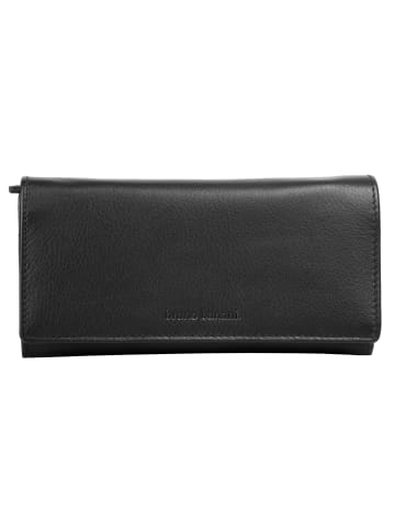 Bruno Banani Geldbörse echt Leder in schwarz