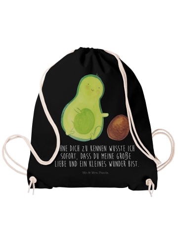 Mr. & Mrs. Panda Stoffbeutel Avocado Kern rollt mit Spruch in Schwarz