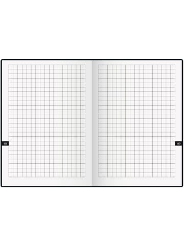 BRUNNEN Taschenkalender 10x14cm 1 Woche/2 Seiten Kunststoff-Einband schwarz 2025