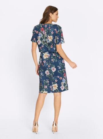 WITT WEIDEN Druckkleid in dunkelblau-orchidee-bedruckt