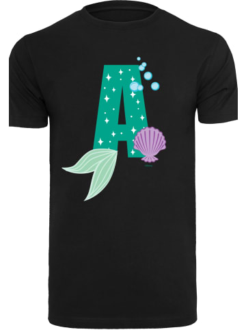 F4NT4STIC T-Shirt Disney Alphabet A Is For Arielle die Meerjungfrau in schwarz
