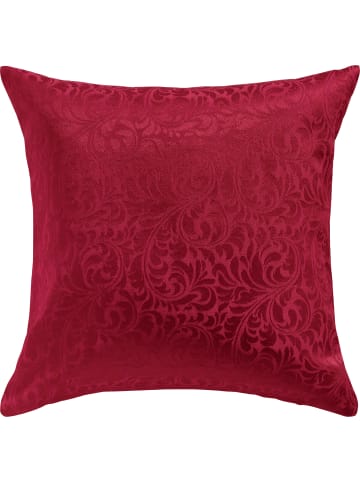 Erwin Müller Jacquard, Baumwollmischung, Gewebt Kissenhülle Hamm in rubin