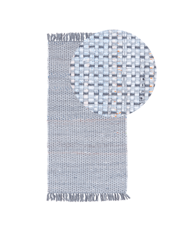 Beliani Kurzflor BESNI in Grau - (W) 80 x (H) 1 x (L) 150 cm