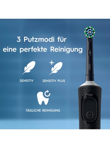 Oral-B Elektrische Zahnbürste "Vitality Pro + 2. Handstück" in Schwarz/Lila