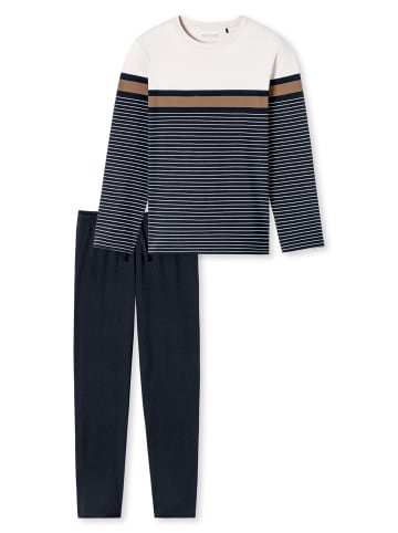Schiesser Pyjama Casual Nightwear in Blau