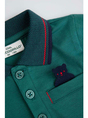 Coccodrillo Poloshirt mit Kragen in grün