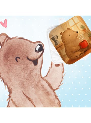 Mr. & Mrs. Panda Topfuntersetzer Bär Morgenkaffee Design ohne Sp... in Weiß