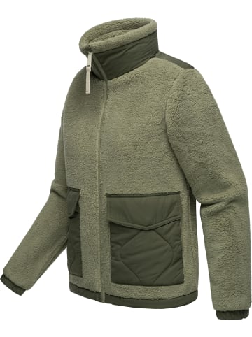 ragwear Plüschjacke Arctika in Dusty Olive