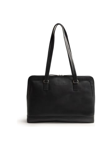 Isara Aktentasche Leder 42 cm Laptopfach black