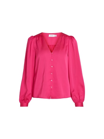 Vila Langarmbluse in pink yarrow