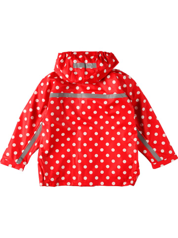 BMS Sailing Wear Regenjacke "SoftSkin" in Rot mit Punkten