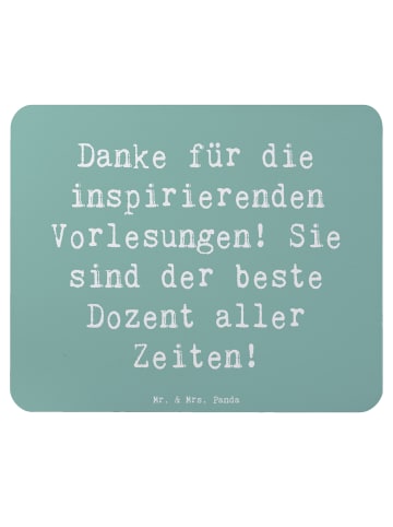 Mr. & Mrs. Panda Maus-Pad Spruch Bester Dozent mit Spruch in Meeresbrise
