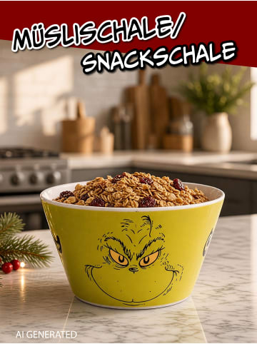 The Grinch The Grinch Schüssel Gesicht Müslischale Schale 500ml in grün