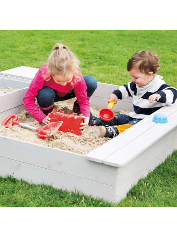 roba Sandkasten 'Outdoor+' mit 2 Spielwannen - Wetterfest - Massivholz - Grau